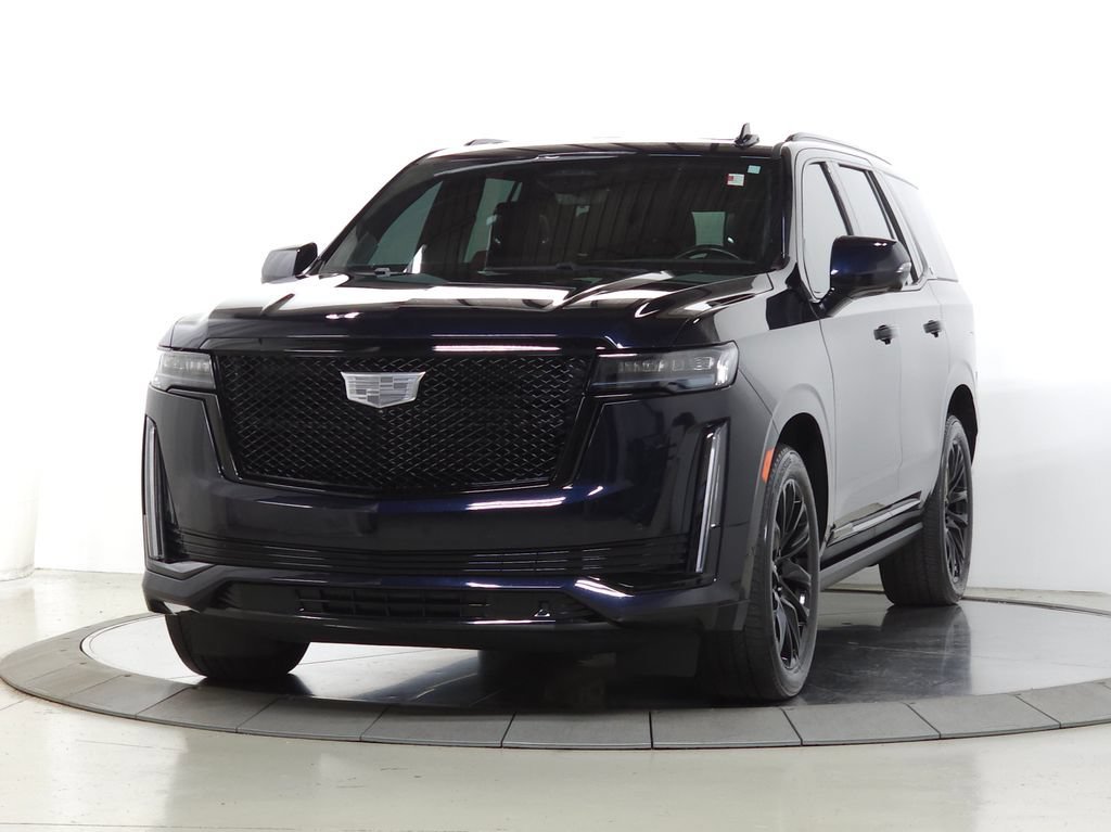 Certified Used 2023 Dark Moon Blue Metallic Cadillac Sport Platinum image 1