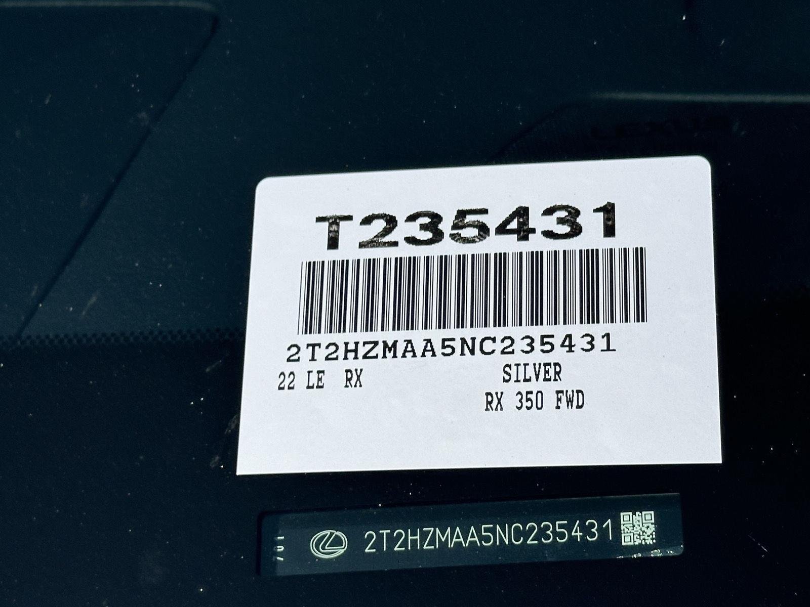 Used 2022 Atomic Silver Lexus RX 350 image 14