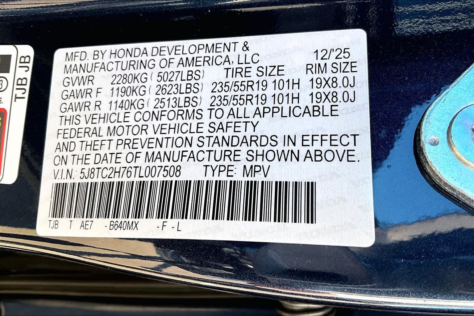 New 2026 Canyon River Blue Metallic Acura w/Advance Package image 18
