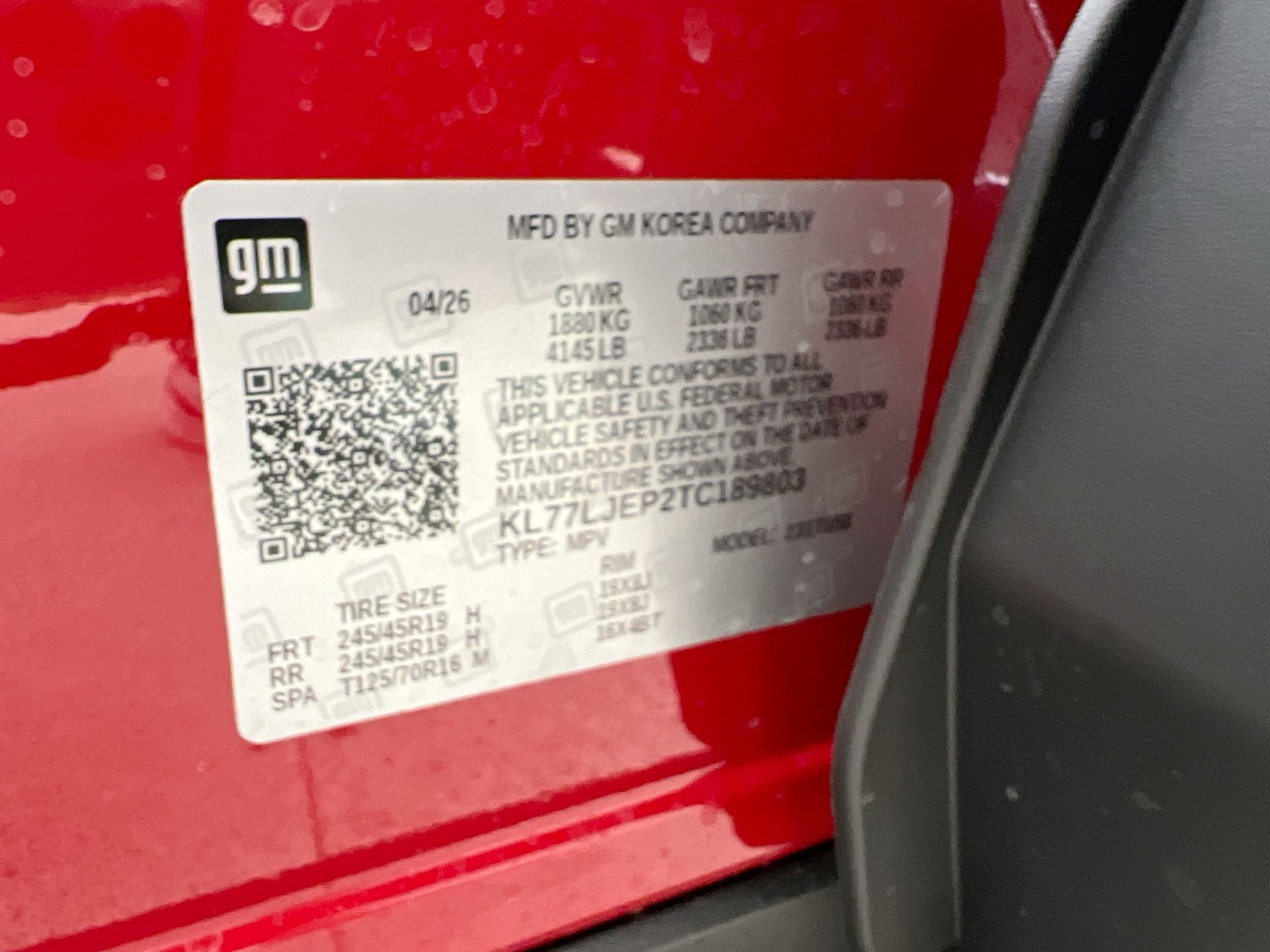 New 2026 Apex Red Chevrolet 2RS image 61