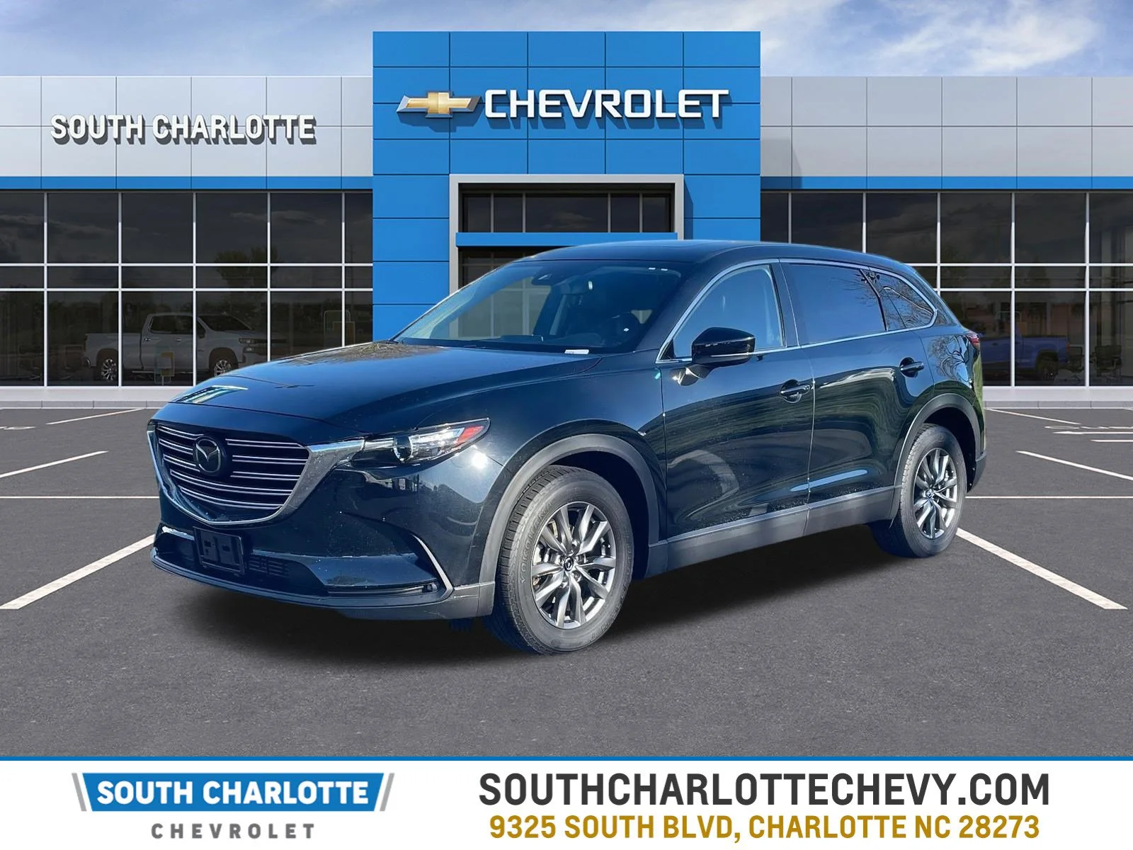 Black 2023 Mazda CX-9 Touring AWD SUV / Crossover All-Wheel Drive