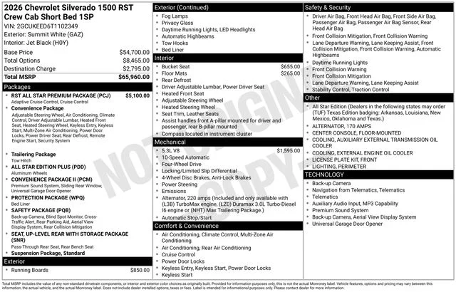 Used 2026 White Chevrolet RST image 9