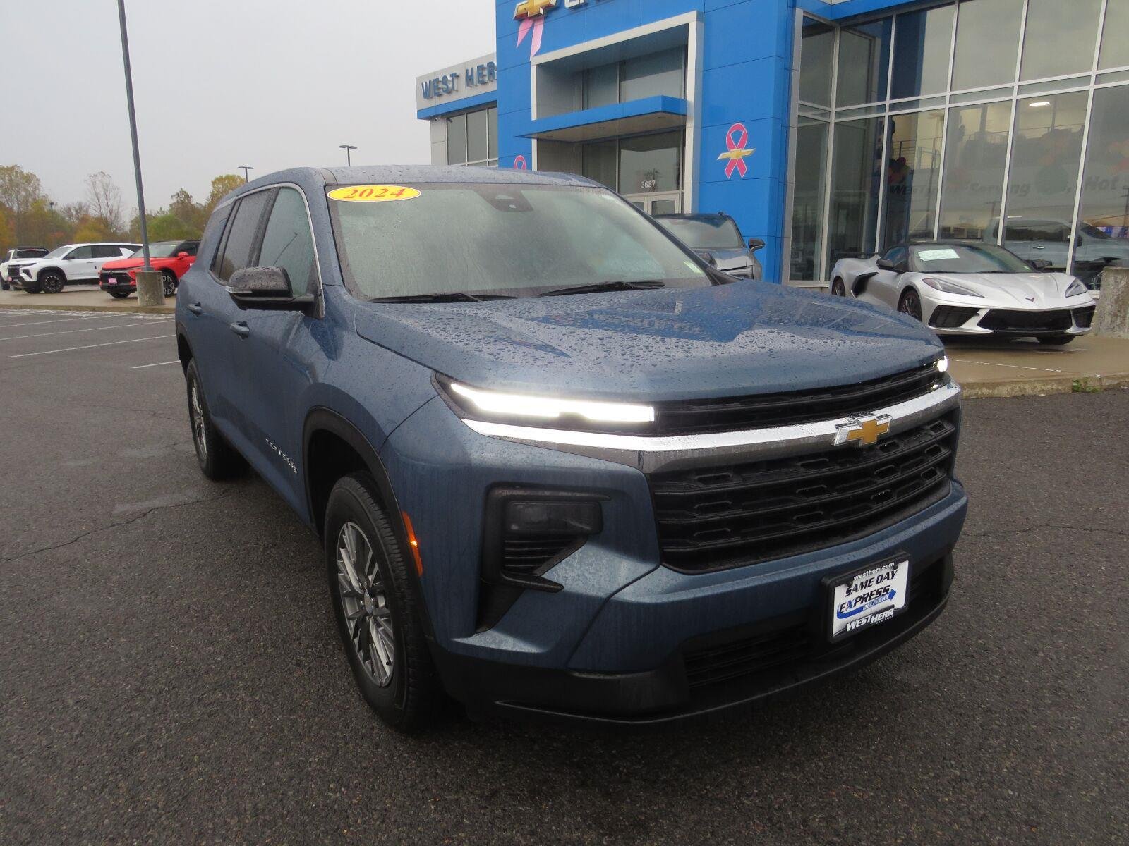 Used 2024 Lakeshore Blue Metallic Chevrolet FWD LS image 3