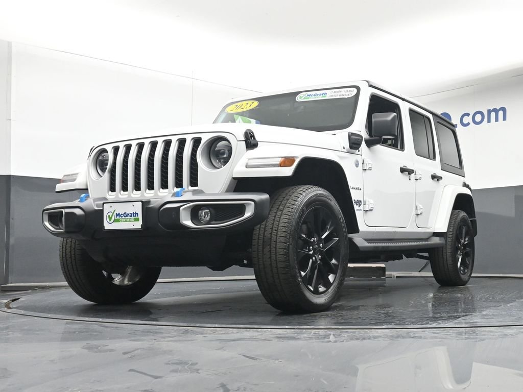 Used 2023 White Jeep Sahara 4xe image 7