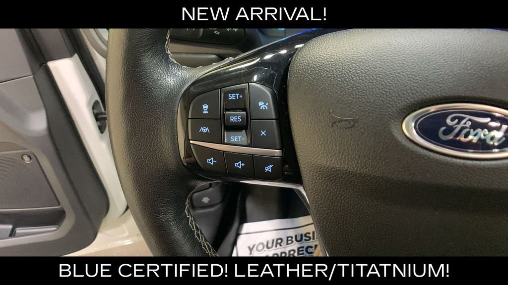 Certified Used 2022 White Metallic Ford Titanium image 35