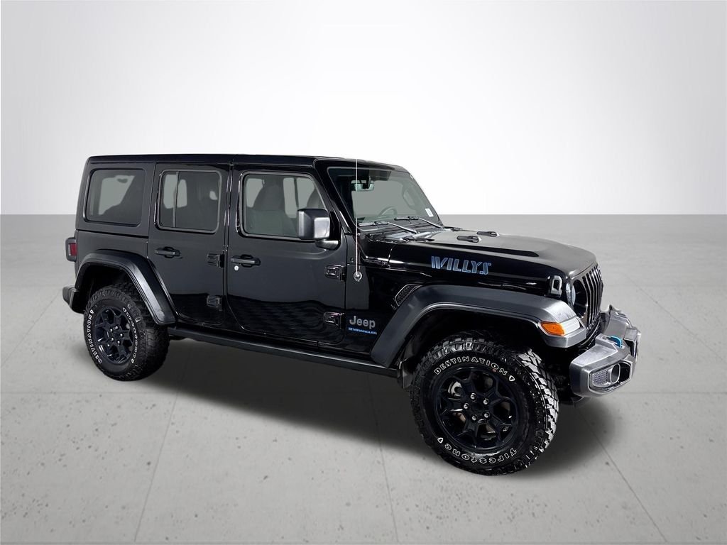 Used 2023 Black Clearcoat Jeep Willys 4xe image 4