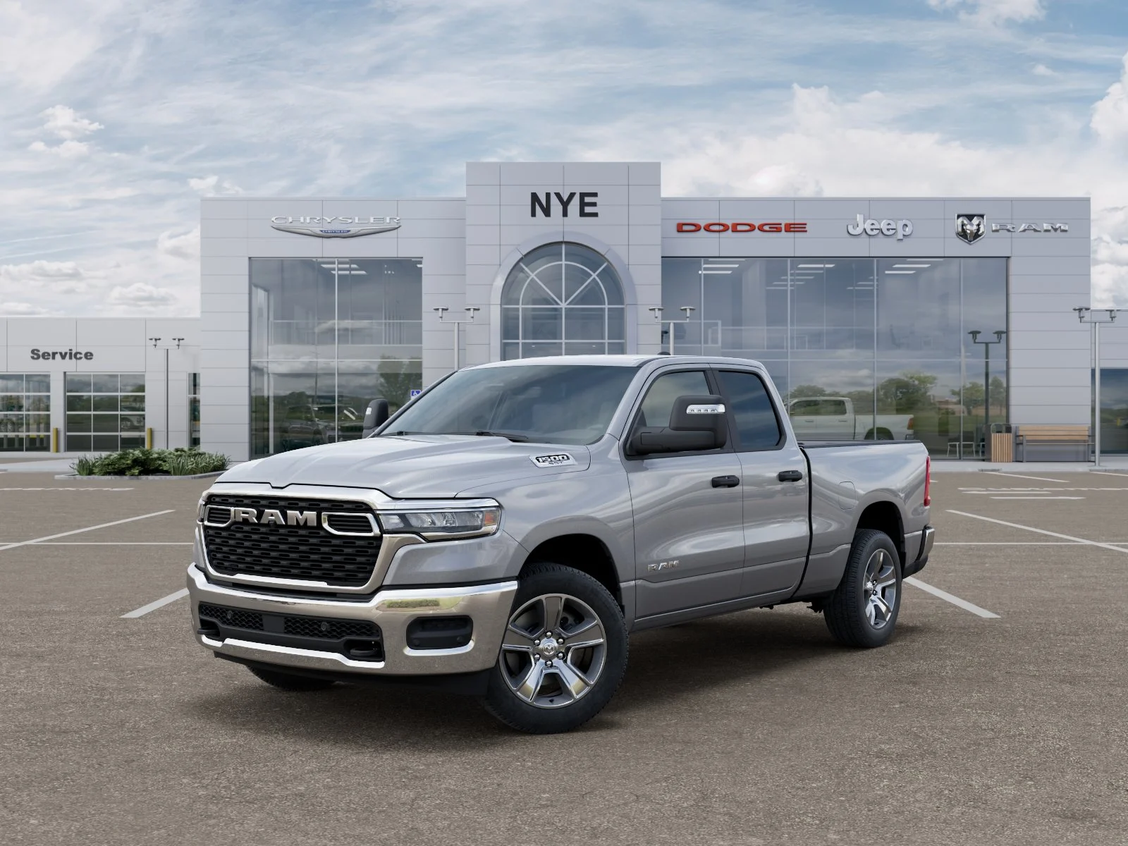 New 2025 Billet Silver Metallic Clear-Coat Exterior Paint RAM Tradesman image 28