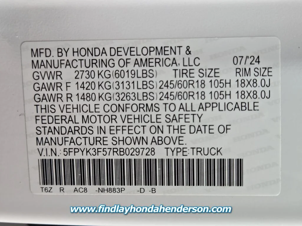 2024 Honda Ridgeline RTL - Photo 14