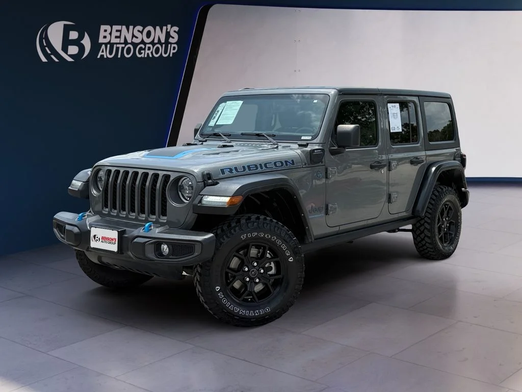 Used 2023 Gray Jeep Rubicon 4xe image 1