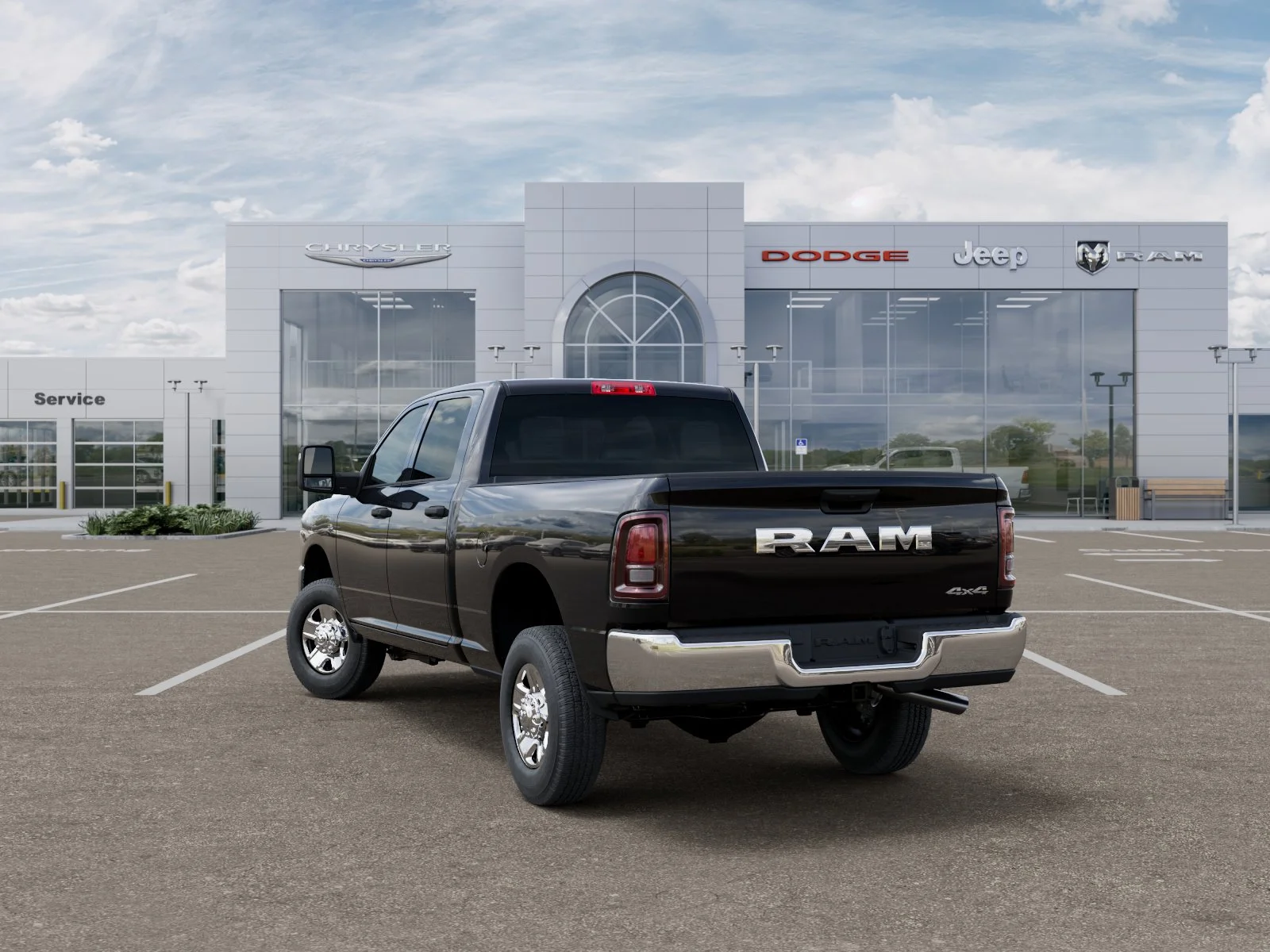 New 2027 Diamond Black Crystal Pearl-Coat Exterior Paint RAM Tradesman image 36