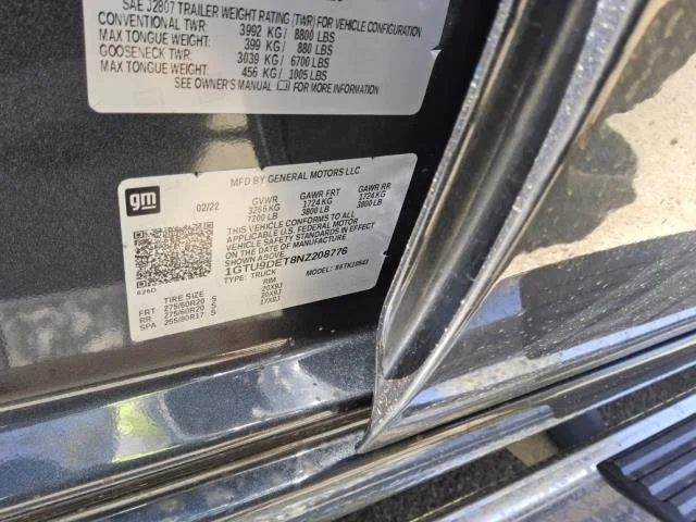 Used 2022 DARK SKY METALLIC GMC SLT image 26
