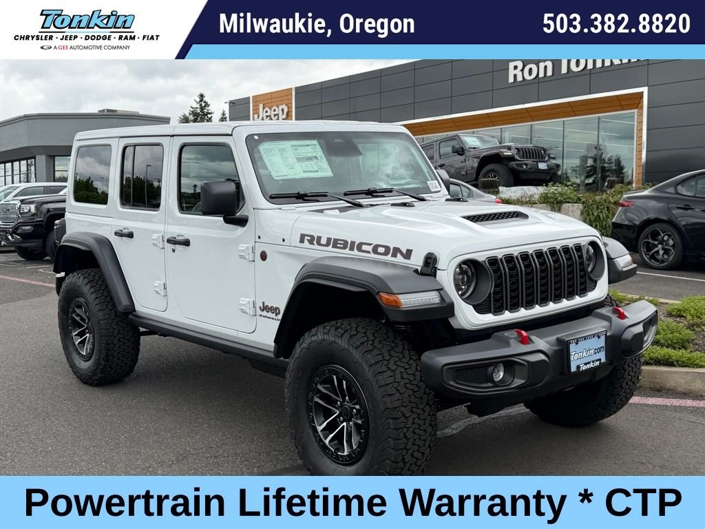 New 2026 Bright White Clear-Coat Exterior Paint Jeep Rubicon image 1