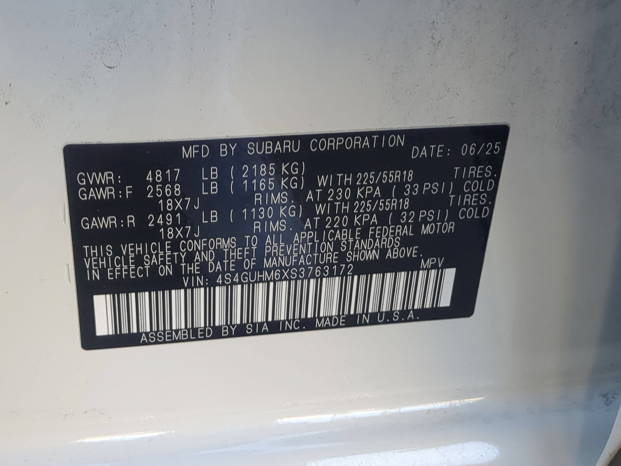 Certified Used 2025 Crystal White Pearl Subaru Limited image 30