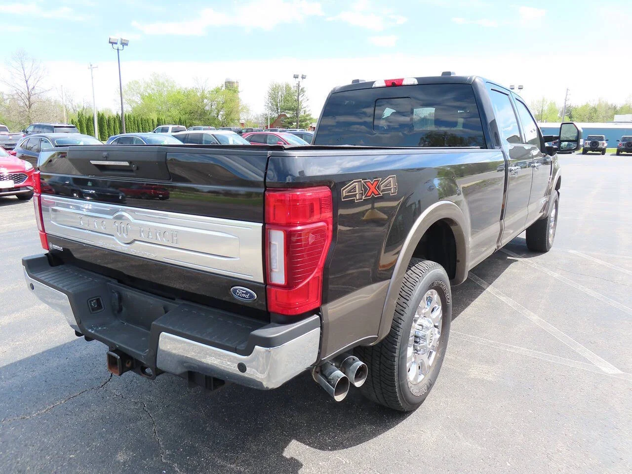 Used 2020 Agate Black Ford King Ranch 4x4 4dr Crew Cab 8 ft. LB Pickup image 4