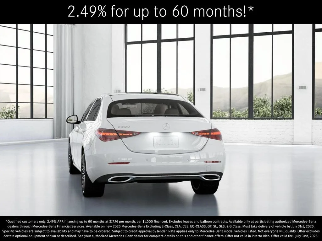 New 2026 Polar White Mercedes-Benz C 300 image 68