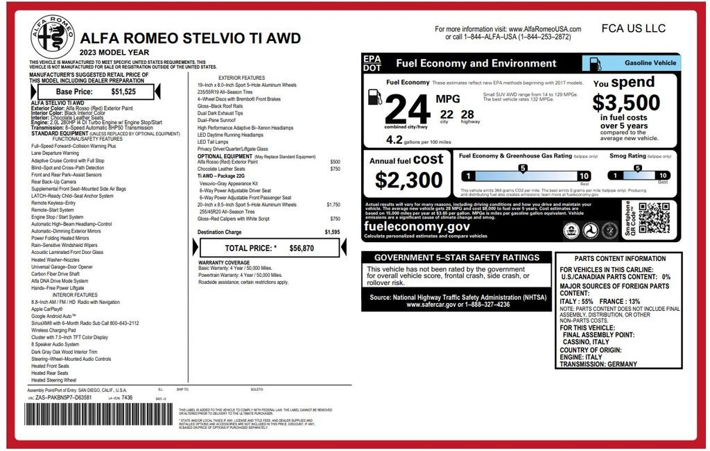 Used 2023 Alfa Rosso Alfa Romeo Ti image 4