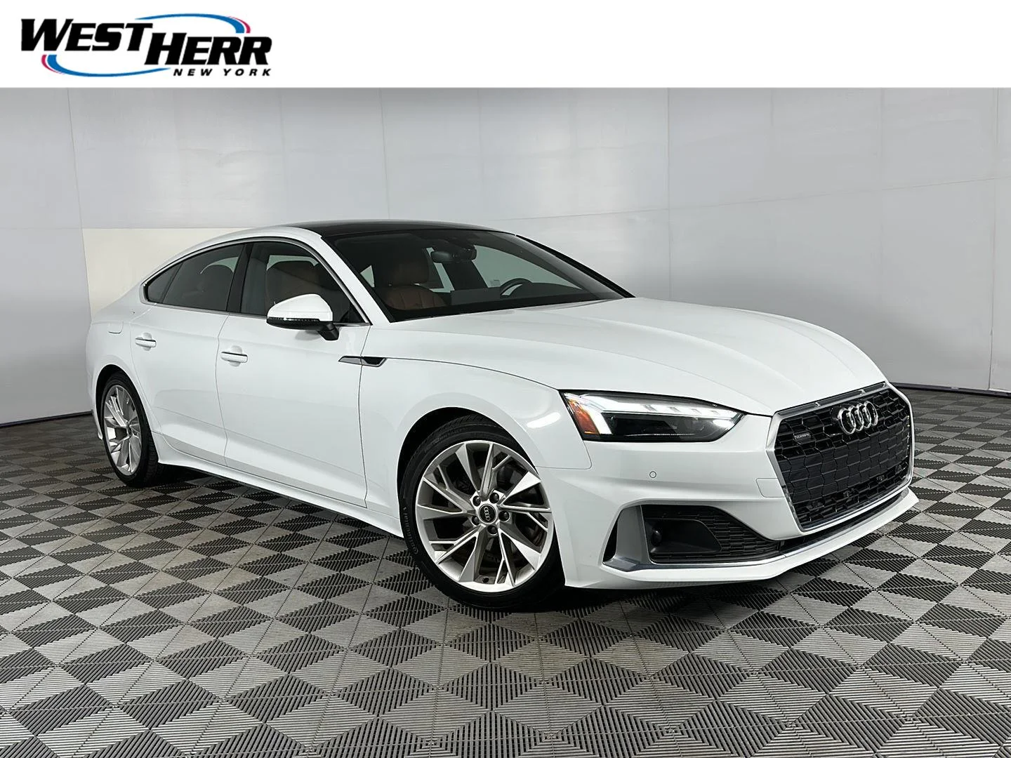 Used 2023 Glacier White Metallic Audi Premium image 1