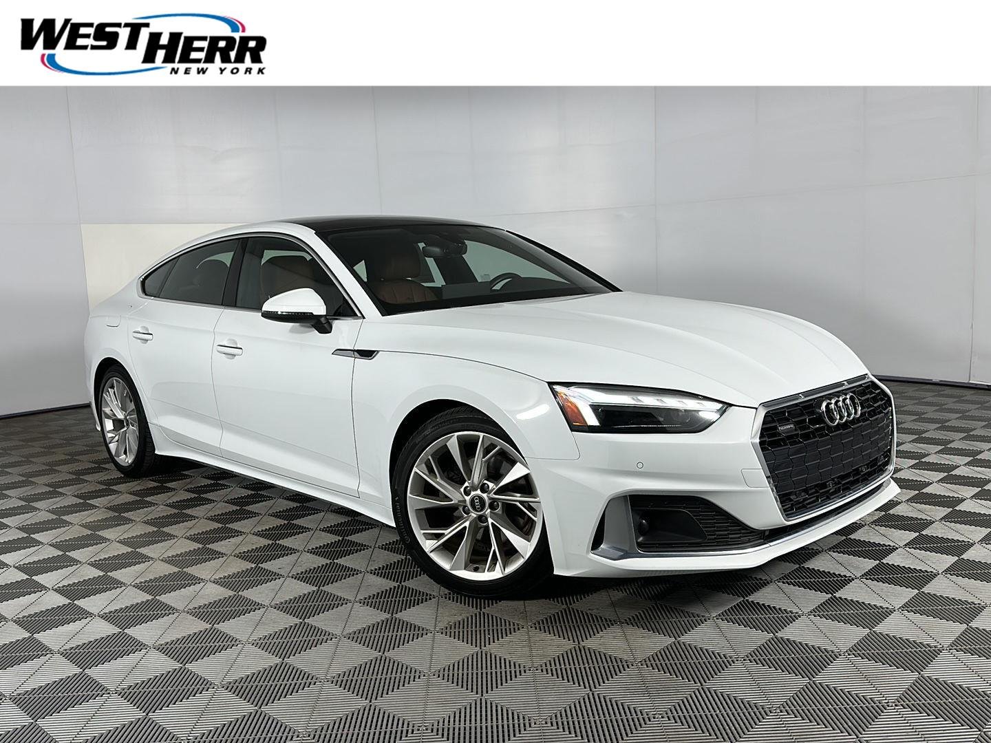Used 2023 Glacier White Metallic Audi Premium image 1