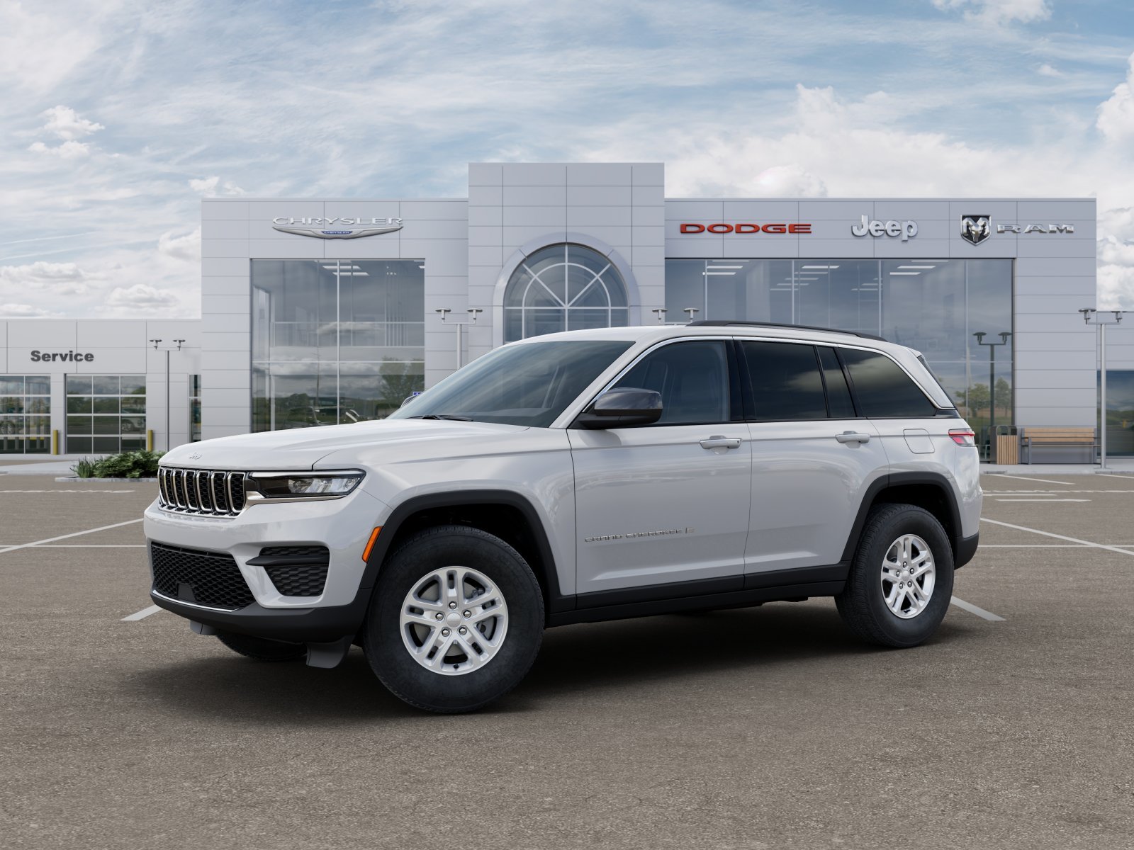 New 2025 Bright White Clear-Coat Exterior Paint Jeep Laredo image 29
