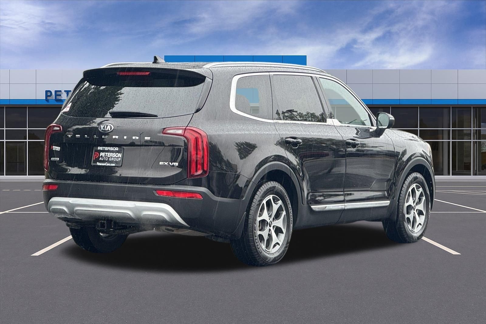 Used 2021 Black Kia EX image 4