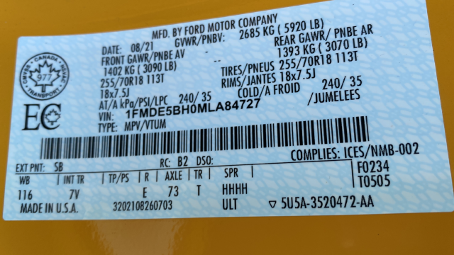 Used 2021 Cyber Orange Metallic Tricoat Ford Outer Banks image 29