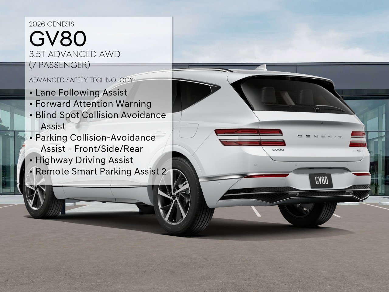New 2026 White Genesis 3.5T ADVANCED image 7