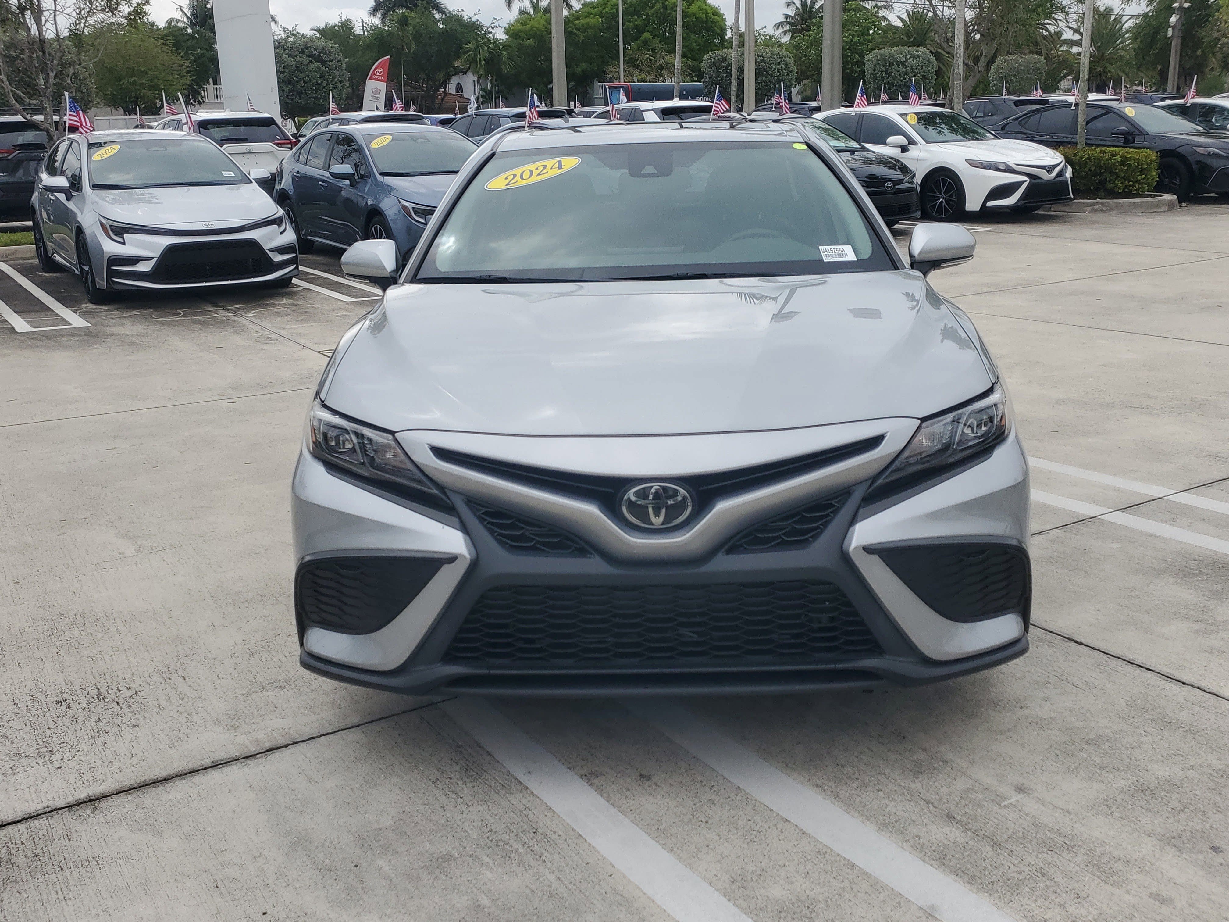 Used 2024 Celestial Silver Metallic Toyota SE image 8