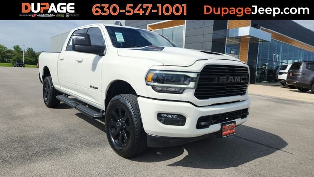 Pearl White 2024 RAM 2500 Pickup Truck Four-Wheel Drive 8-Speed Automatic