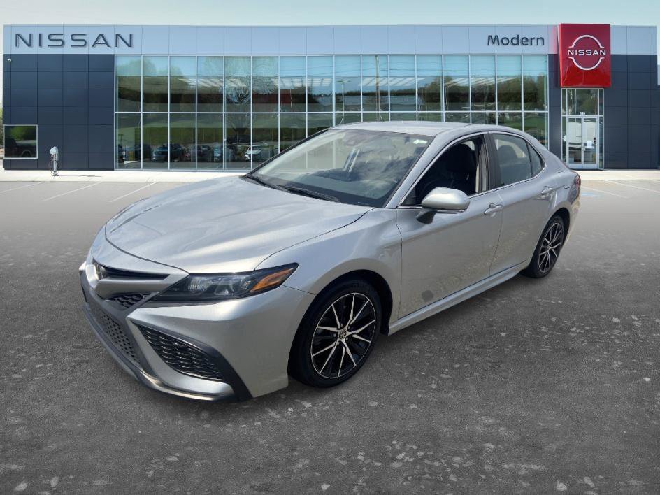Used 2023 Celestial Silver Metallic Toyota SE image 1