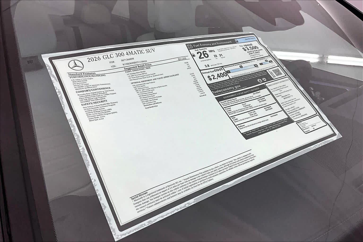 New 2026 Obsidian Black Metallic Mercedes-Benz GLC 300 image 26
