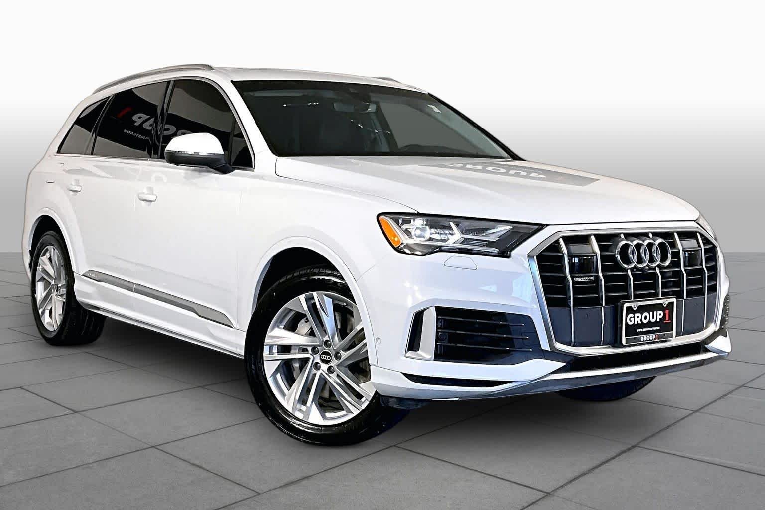 Used 2022 Glacier White Metallic Audi Premium Plus image 3