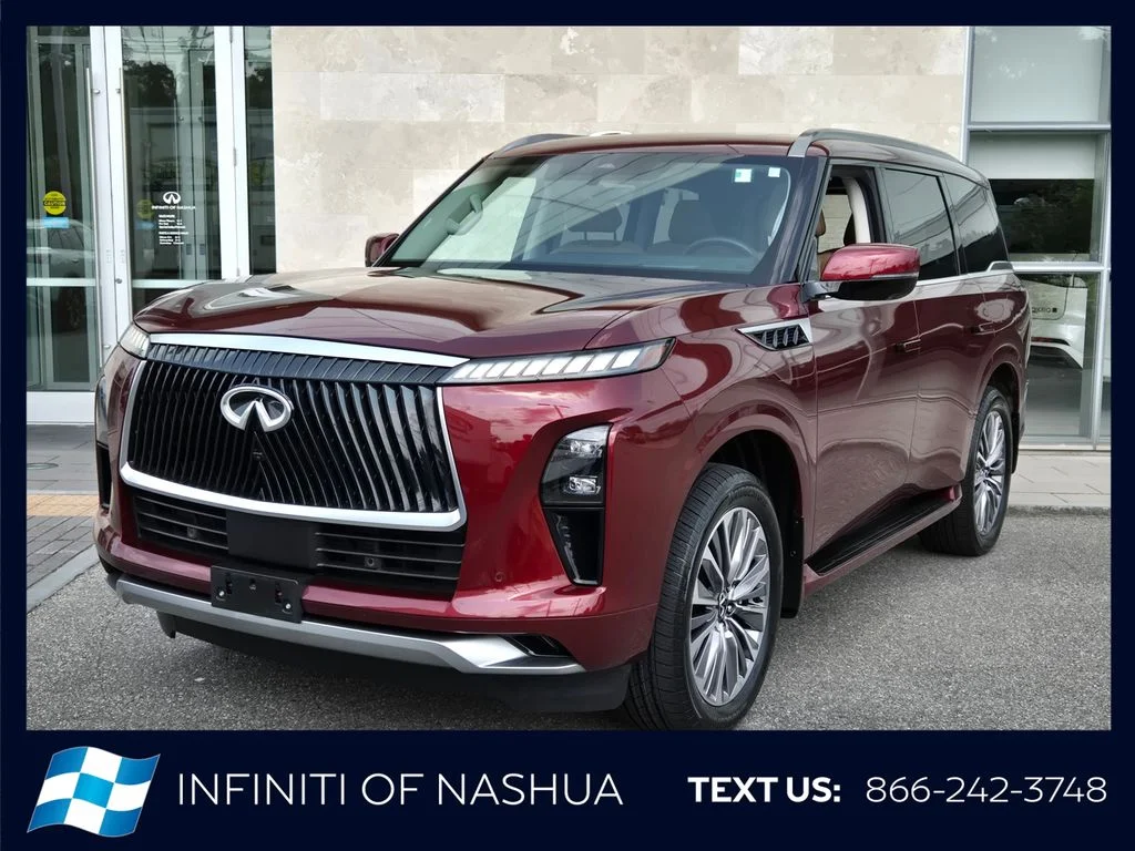 Certified Used 2025 Red INFINITI LUXE image 1