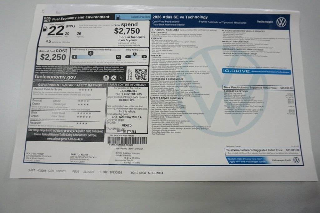 2026 Volkswagen Atlas SE w/Tech - Photo 39