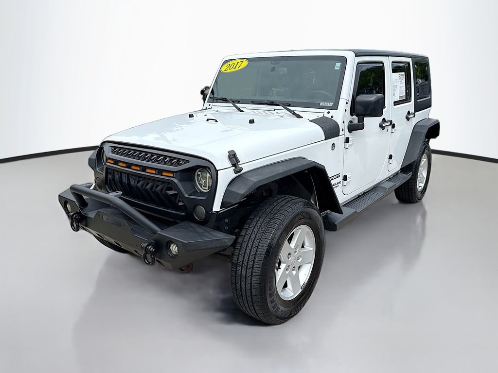 Used 2017 Bright White Clearcoat Jeep Sport image 3