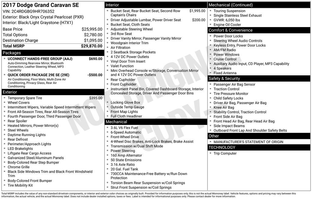 Used 2017 Black Dodge SE image 37