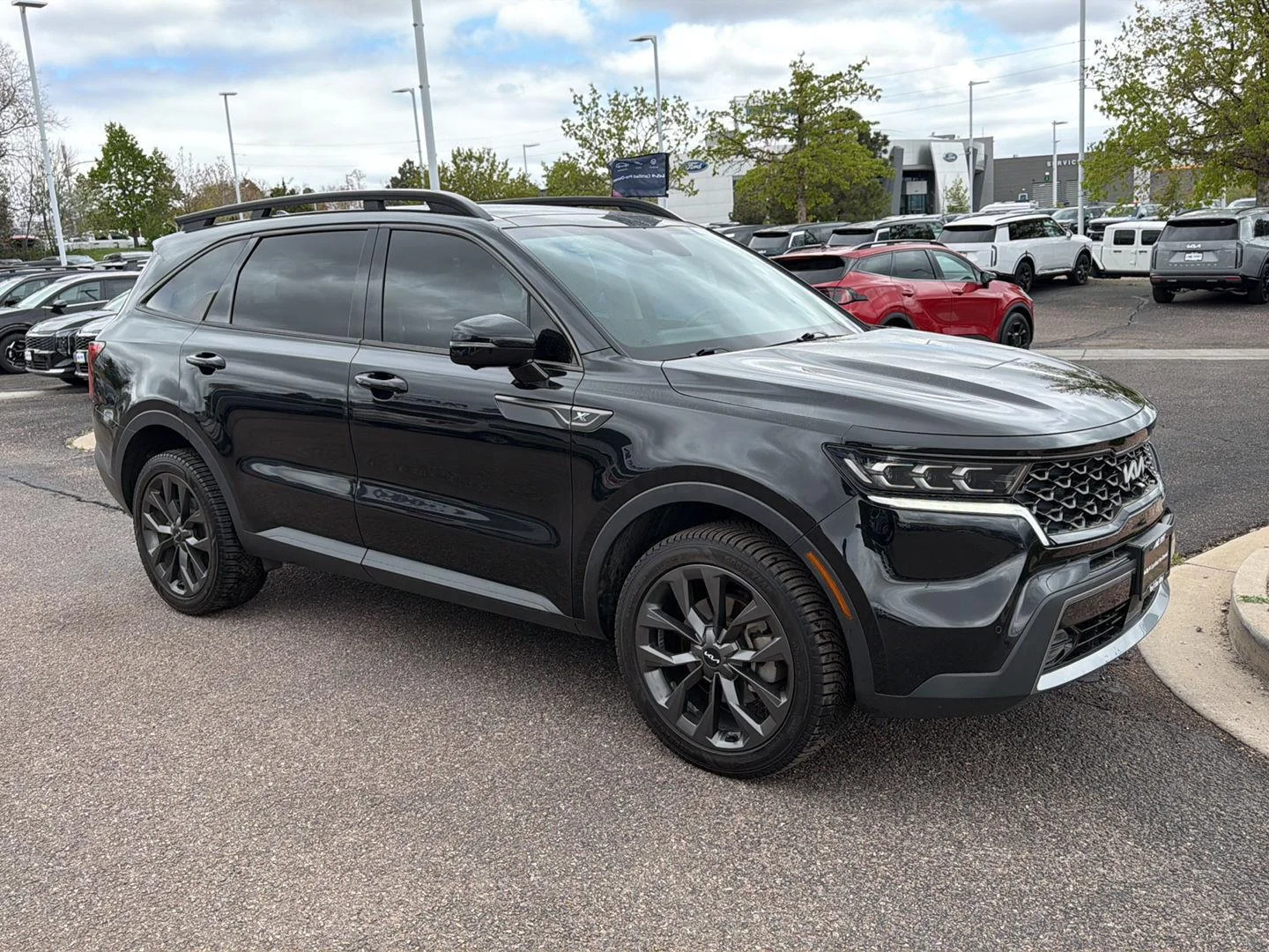 Used 2023 Ebony Black Kia X-Line SX Prestige image 3