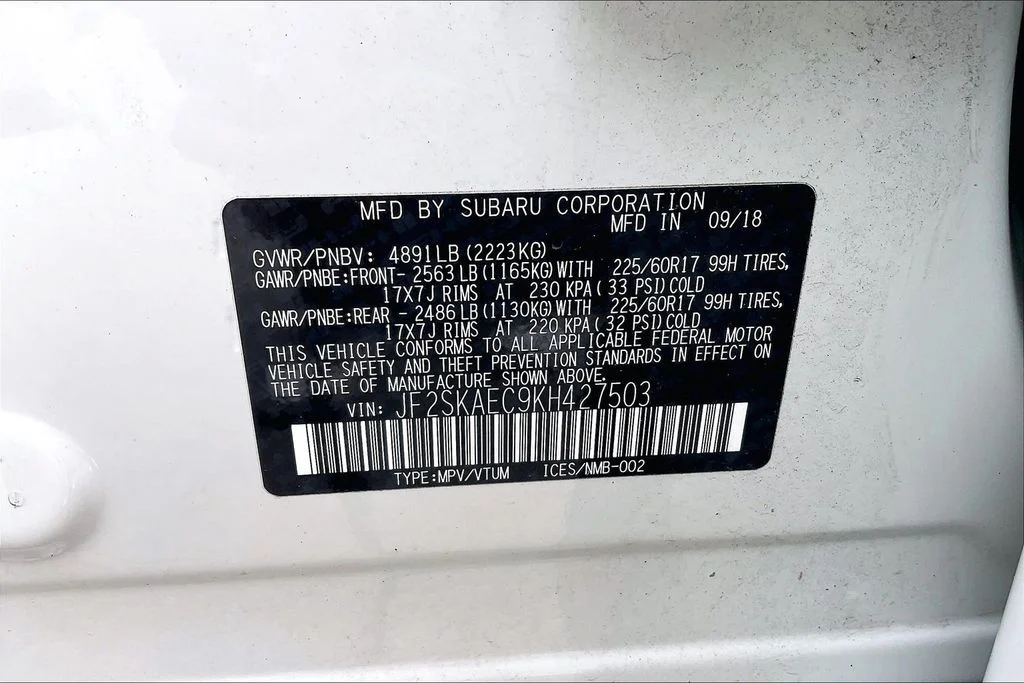 Used 2019 White Subaru Premium image 33