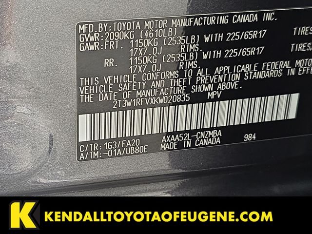 Used 2019 Gray Toyota XLE image 10