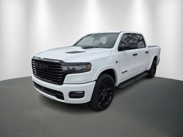 New 2026 Bright White Clear-Coat Exterior Paint RAM Laramie image 2
