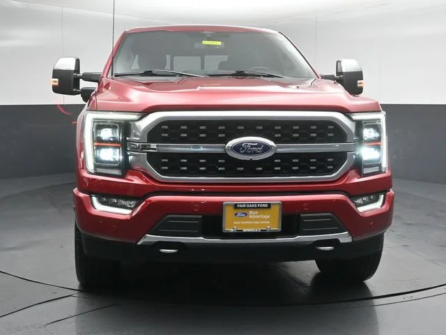 Certified Used 2021 Red Ford Platinum image 2