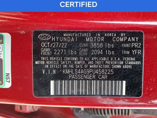 Used 2023 Red Hyundai SEL image 27