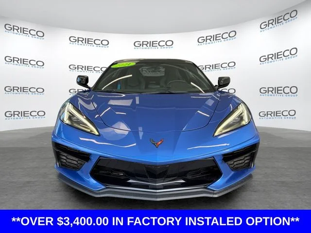 Certified Used 2021 Blue Chevrolet Stingray image 2