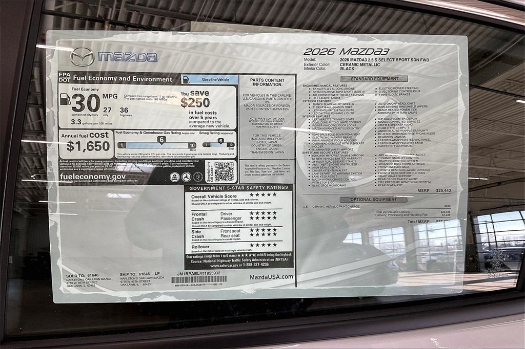 2026 MAZDA MAZDA3 - Image 12
