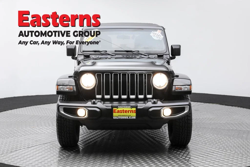 Used 2021 Black Jeep Unlimited Sahara image 2