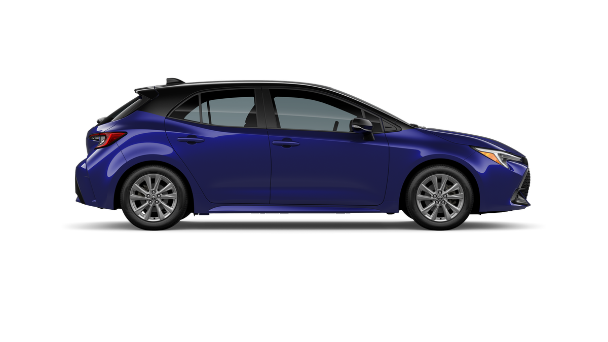 New 2026 Blue Crush Metallic with Midnight Black Metallic roof Toyota SE image 24