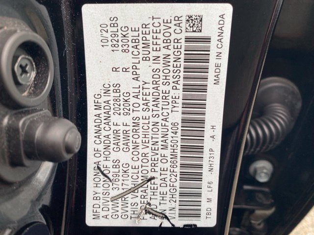 Used 2021 Crystal Black Pearl Honda LX image 24