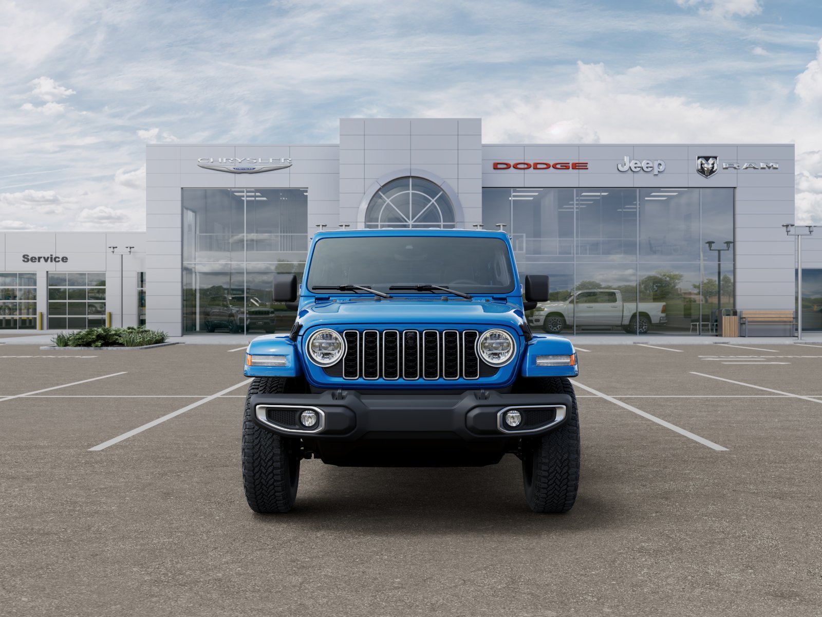 New 2026 Hydro Blue Pearl-Coat Exterior Paint Jeep Sahara image 15