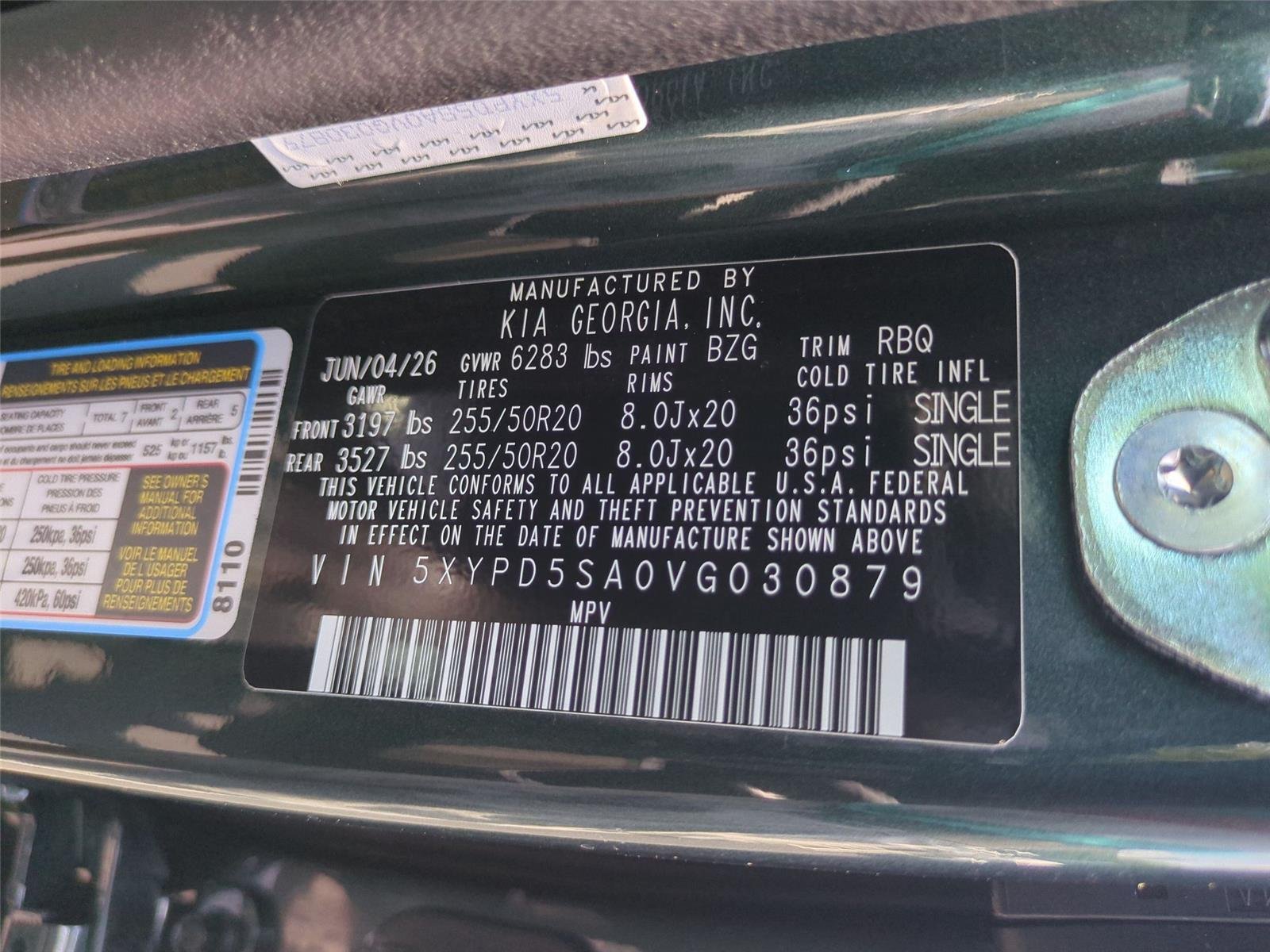 New 2027 Black Jade Green Kia SX image 44