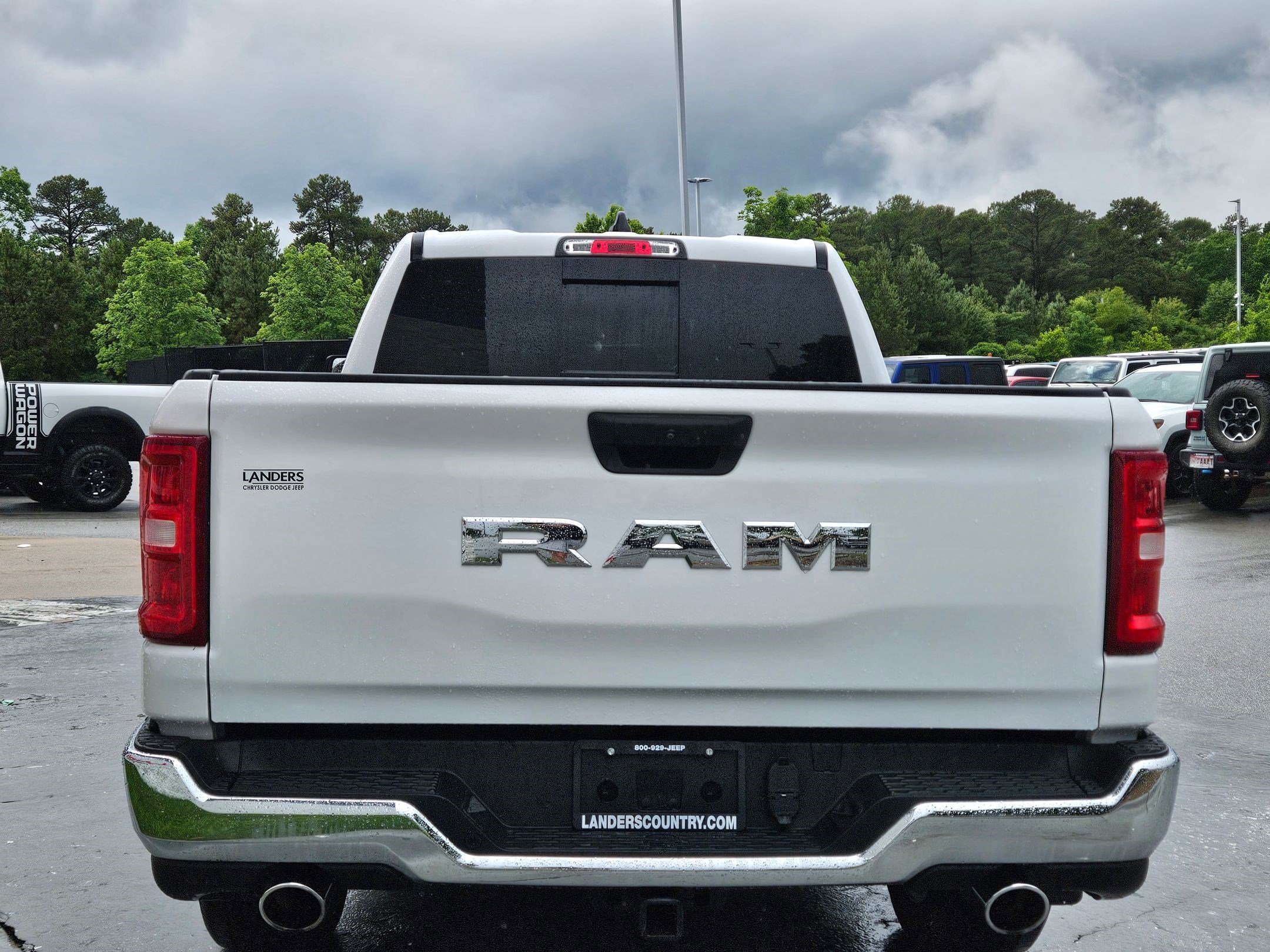 Used 2025 Bright White Clearcoat RAM Big Horn image 6