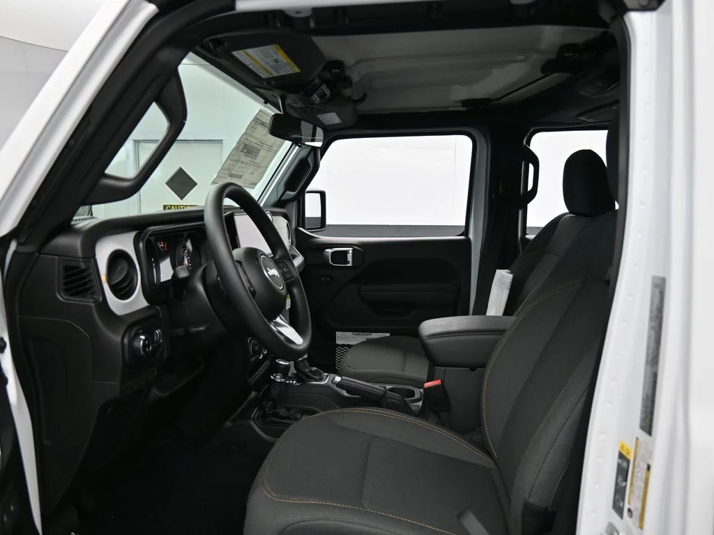 Used 2025 Bright White Clearcoat Jeep Sport image 11
